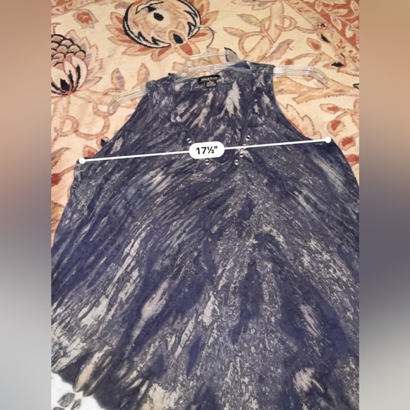 Ana & Rose dark, purple, and Paisley bottom sheer  dress one size - Picture 7 of 7